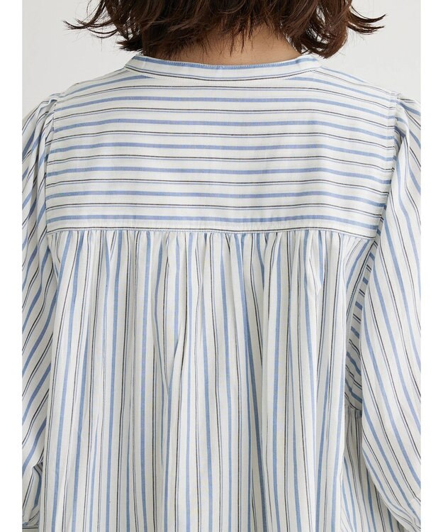 Green Parks Ｉ　切替ロングシャツワンピース Stripe