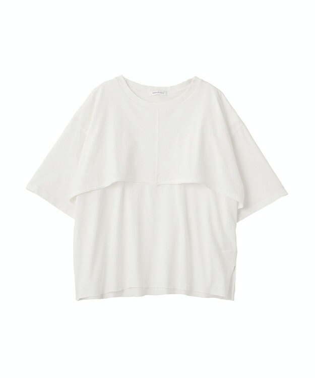 AMERICAN HOLIC レイヤード風加工Ｔシャツ Off White