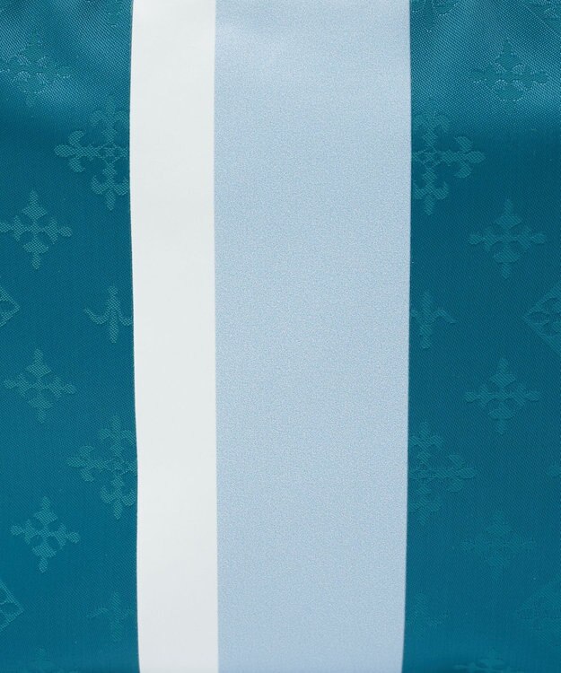 russet ラインプリントポーチ M(Z-226) Turquoise