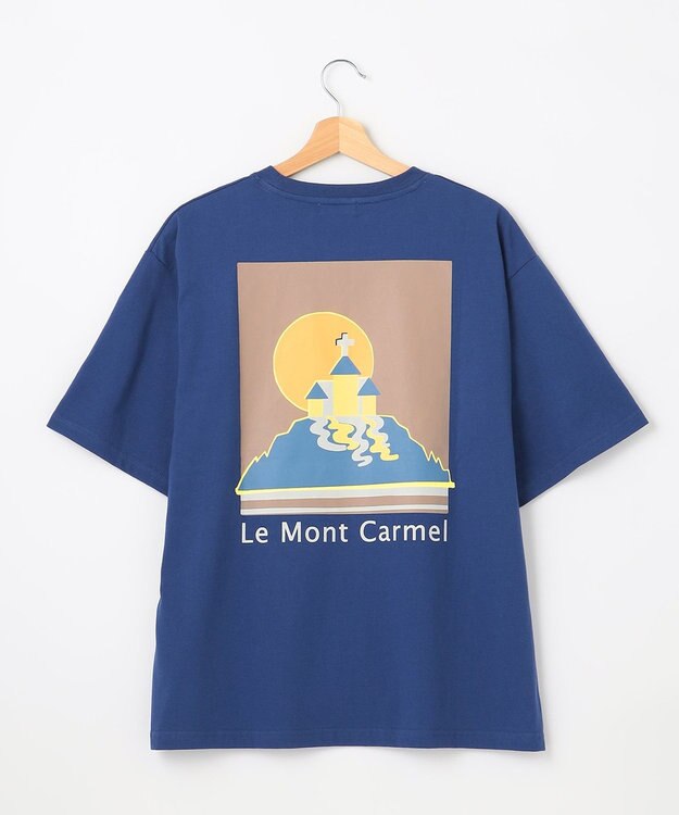 SHARE PARK LADIES 【EC限定カラーあり・UVカット・吸水速乾】カラフルロゴバックプリントＴシャツ ネイビー系