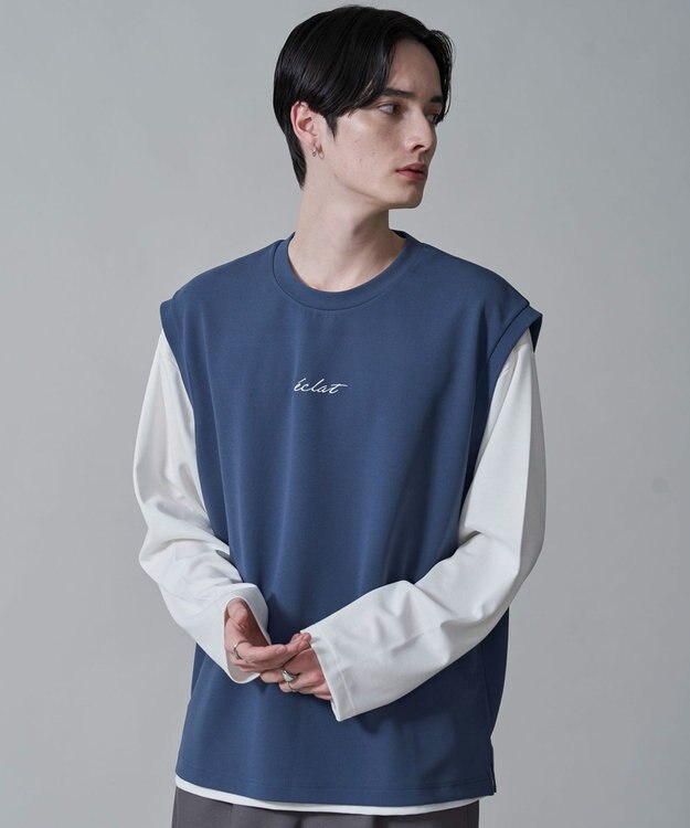 WEGO カルゼアンサンブルベスト（LS） ブルー