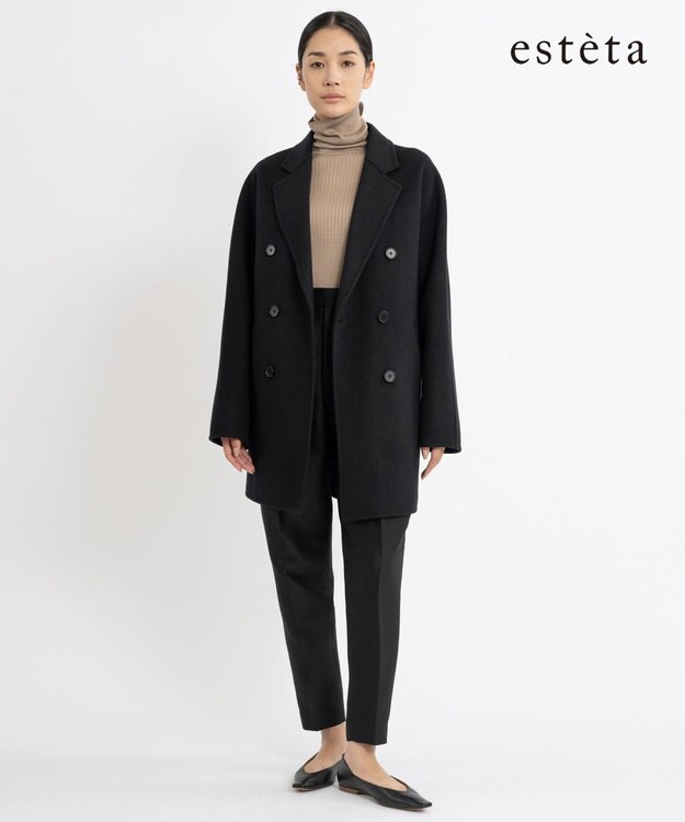 エステータ】ショートビーバー ウールコート / 23区 | ファッション