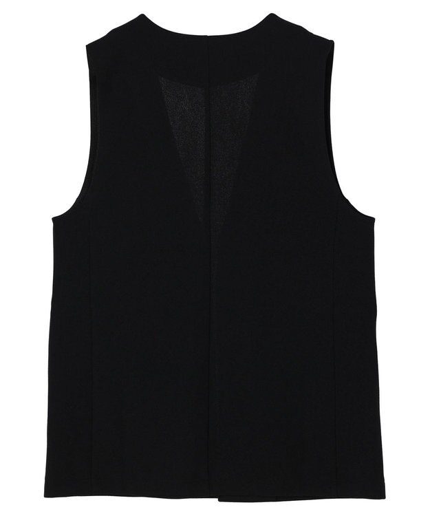 Green Parks 着流しカットジョーゼットジレ Black