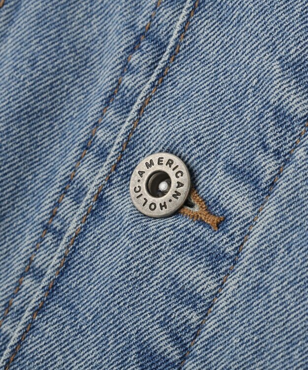 AMERICAN HOLIC ロング丈デニムジャケット Light Indigo