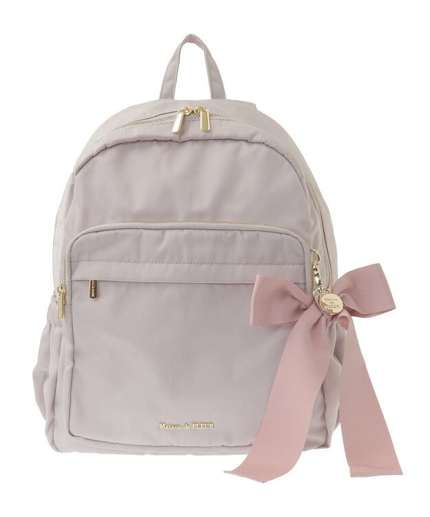 Maison de FLEUR 撥水加工キャリーオンリュック Grayish Pink