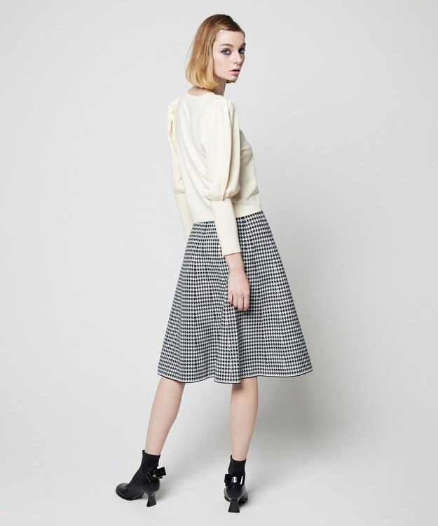 TOCCA 【洗える！】CALICO 千鳥柄スカート ブラック系3