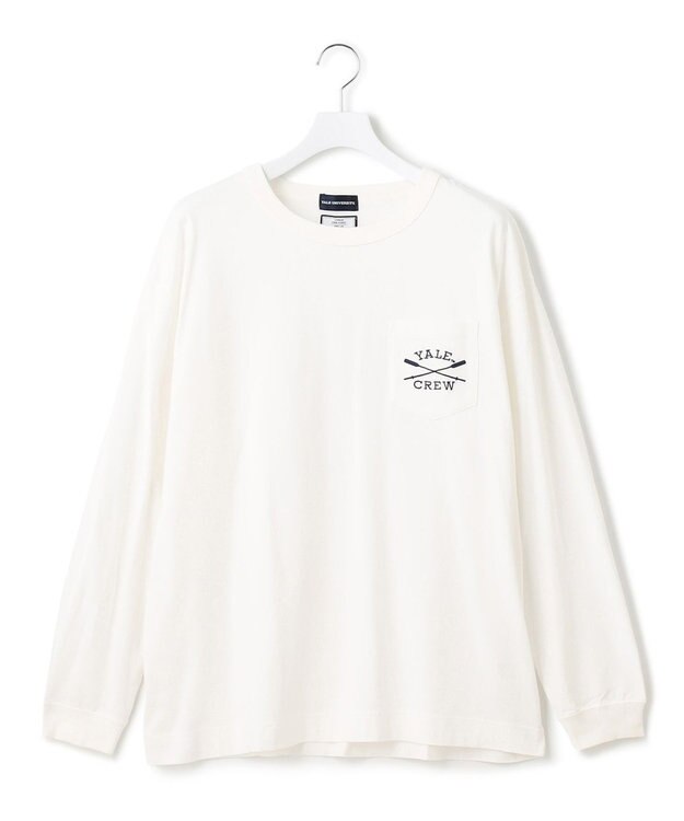 J.PRESS YORK STREET 【UNISEX】YALEポケットTEEシャツ ホワイト系