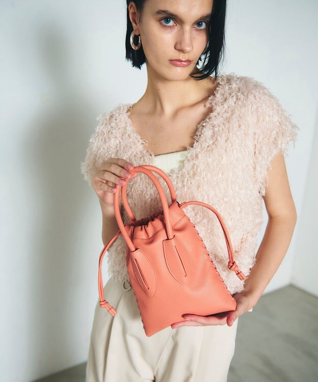 GRACE CONTINENTAL ADD CULUMN TURN BAG オレンジ