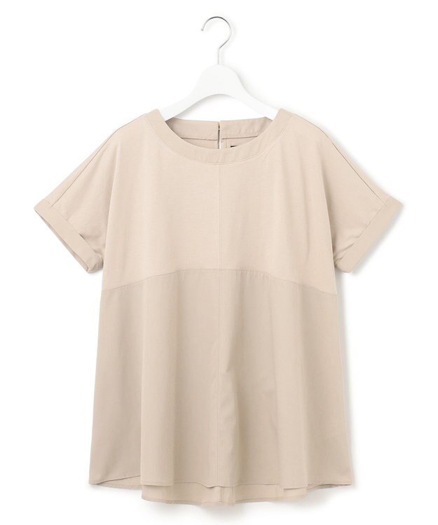 J.PRESS YORK STREET  【WOMEN】【SMOOTH JERSEY】ドルマンペプラム プルオーバー ベージュ系