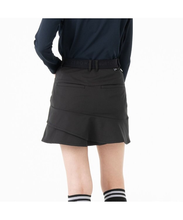 ZERO HALLIBURTON フレアミニスカート ZHG-W4A 9a 82883 ゴルフウェア ブラック