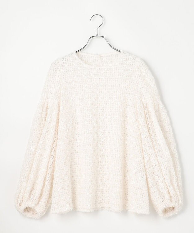 #Newans 【洗える】フィラッフィギャザースリーブブラウス ブラック