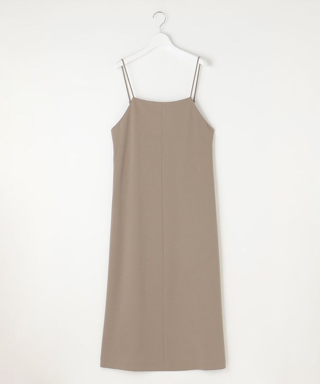 自由区 【洗える】ハイツイストキャミソール ワンピース モカ