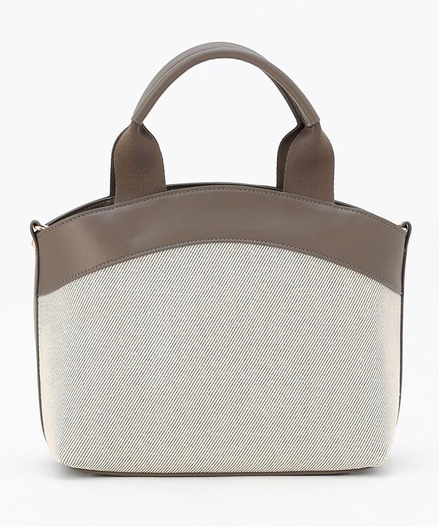J.PRESS LADIES 【2WAY】キャンバス トートショルダー モカ系