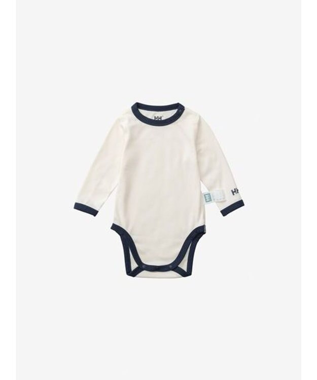 HELLY HANSEN 【べビー】マイファーストHH ロングスリーブマリンロンパースセット アイボリー