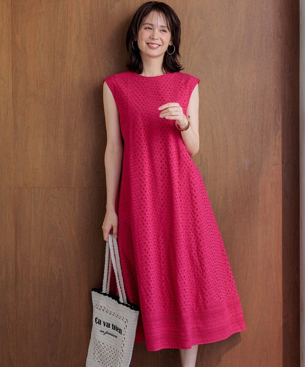 組曲 【先行予約】エンブロイダリーレース ワンピース チェリーローズ系