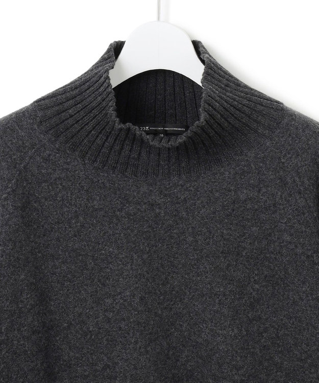 23区 S 【新色追加】ボイルドウールコンビニット チュニック グレー系