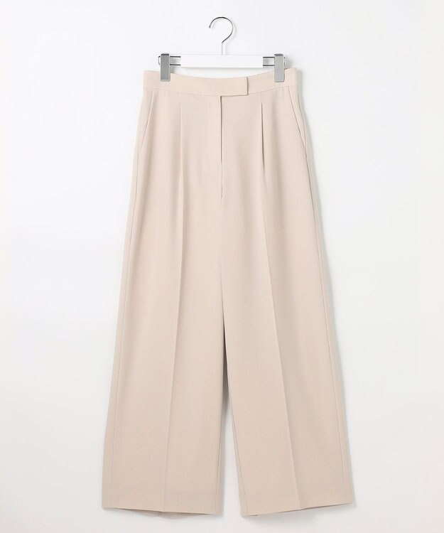 ANY SIS S 【セットアップ対応】セレモニーダブルクロス ワイドパンツ ライトベージュ