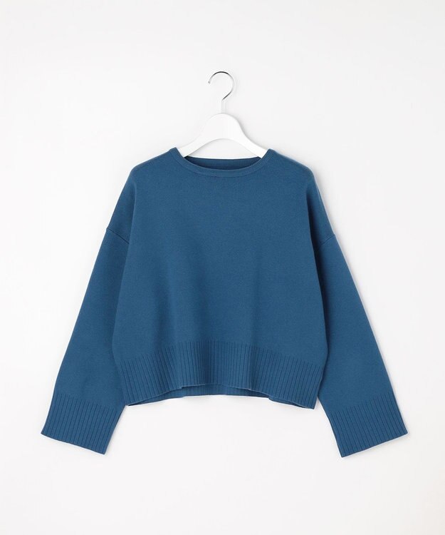 ANY SIS リブポイント ニット ダルブルー