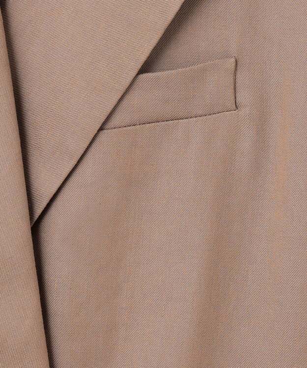 JOSEPH ストレッチリネンコットン　ダブルブレステッドジャケット Frozen Mocha