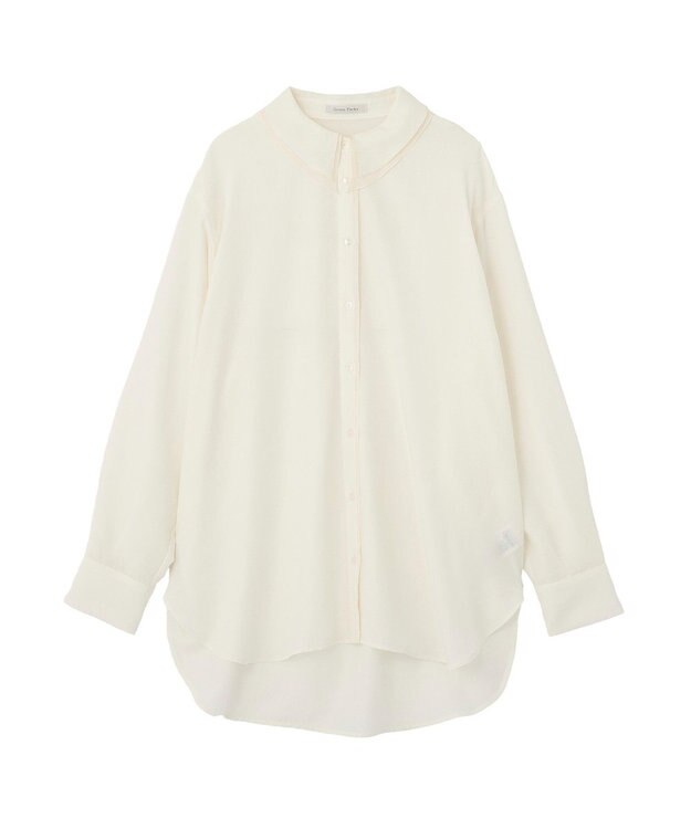 Green Parks レイヤード風ＢＩＧシャツ Off White
