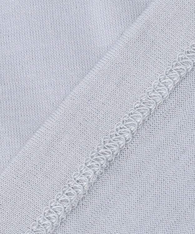 J.PRESS LADIES ウォッシャブルウールジャージー ボウタイ カットソー サックスブルー系