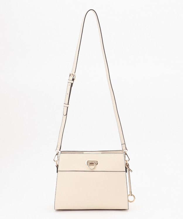 組曲 スクエアショルダー バッグ アイボリー系