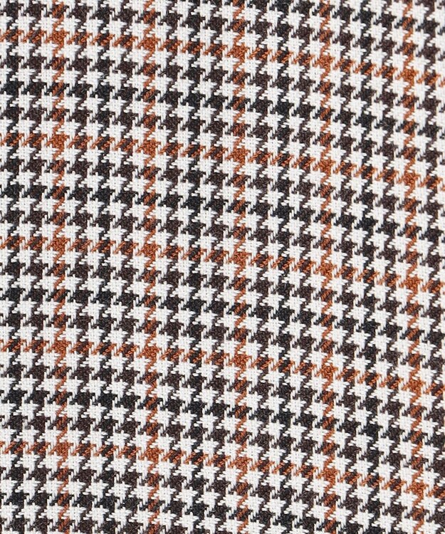 J.PRESS LADIES L サイロチェック ストライプ ワンピース ブラウンチェック系