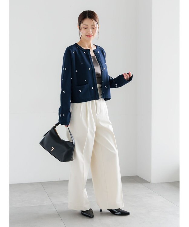 Te chichi ハイウエストワイドチノパンツ《2026 spring catalog item》 オフホワイト