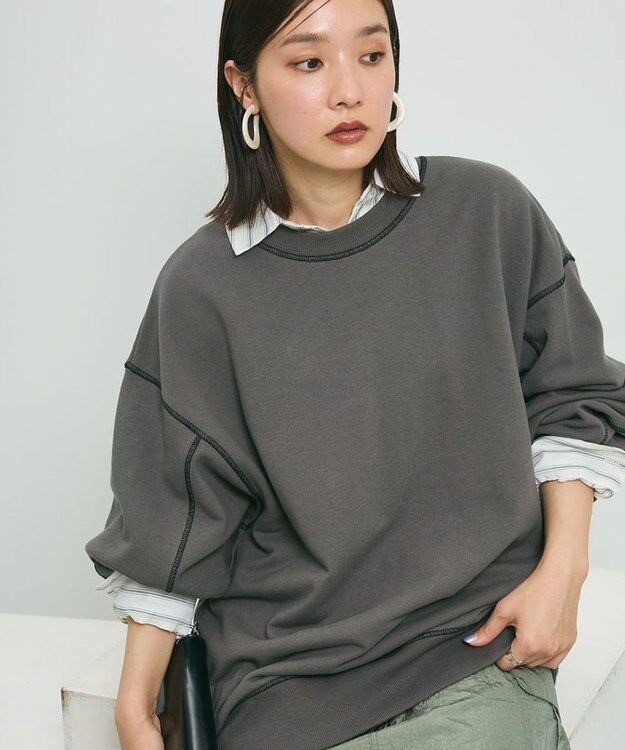 Green Parks ・ＳＵＧＡＲ　ＳＰＯＯＮ　カラーｓｔスウェット Charcoal Gray