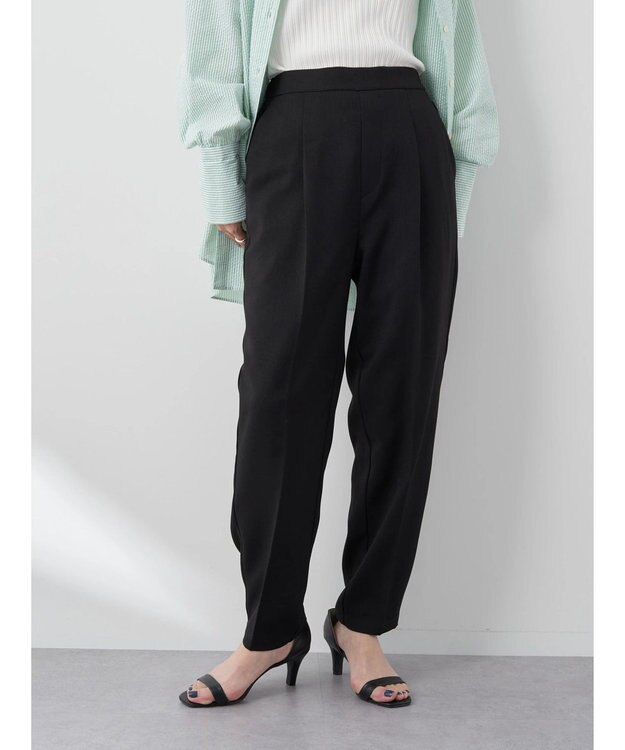 earth music&ecology テーパードパンツ Black