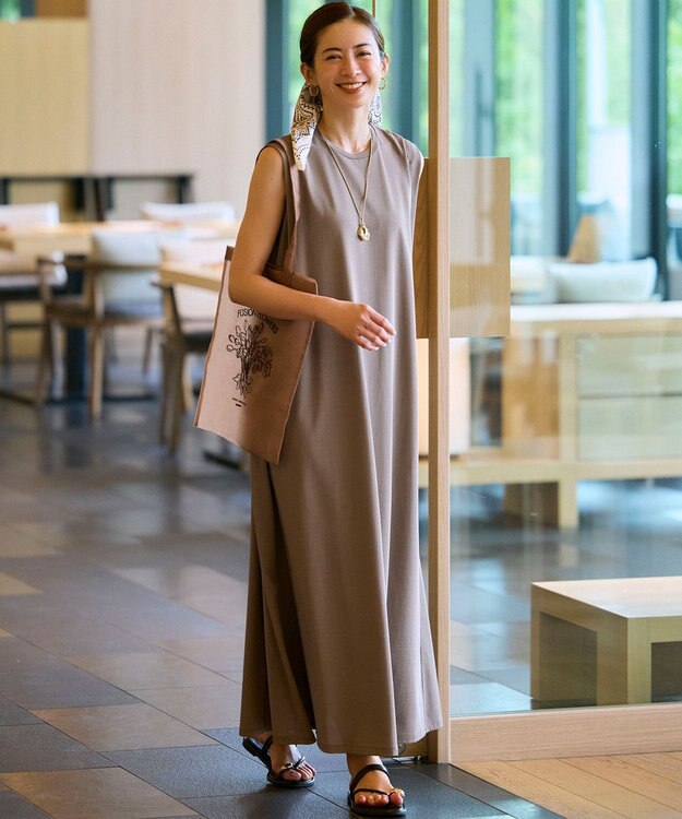 23区 JANE PACKER コラボ  フラワー刺繍 トートバッグ キャメル系