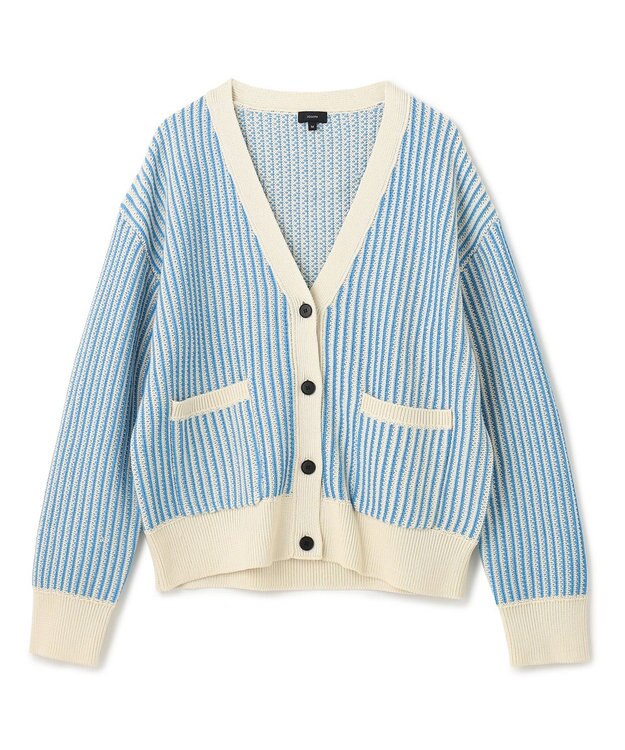 JOSEPH 【洗える】バイオテープコットン　カーディガン Dark Arctic