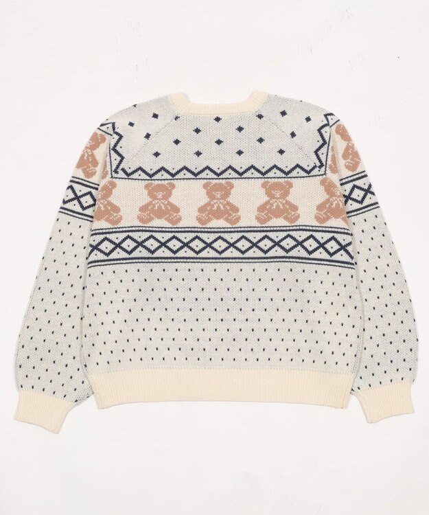 WEGO ノルディックベアニットプルーバー ホワイト