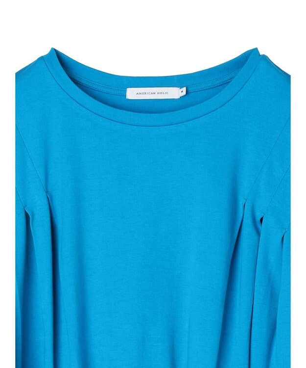 AMERICAN HOLIC フレアヘムフレンチスリーブカットプルオーバー Blue