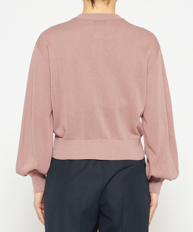 uncrave 【手洗い可】シアー ニットカーディガン（uncrave STANDARD） ピンク