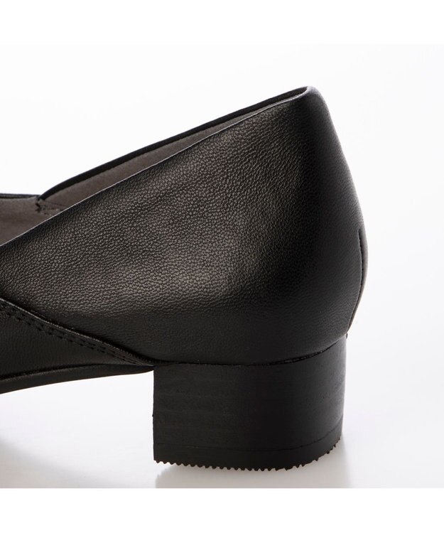 ing <ing>切り替えデザインローヒールパンプス ブラック