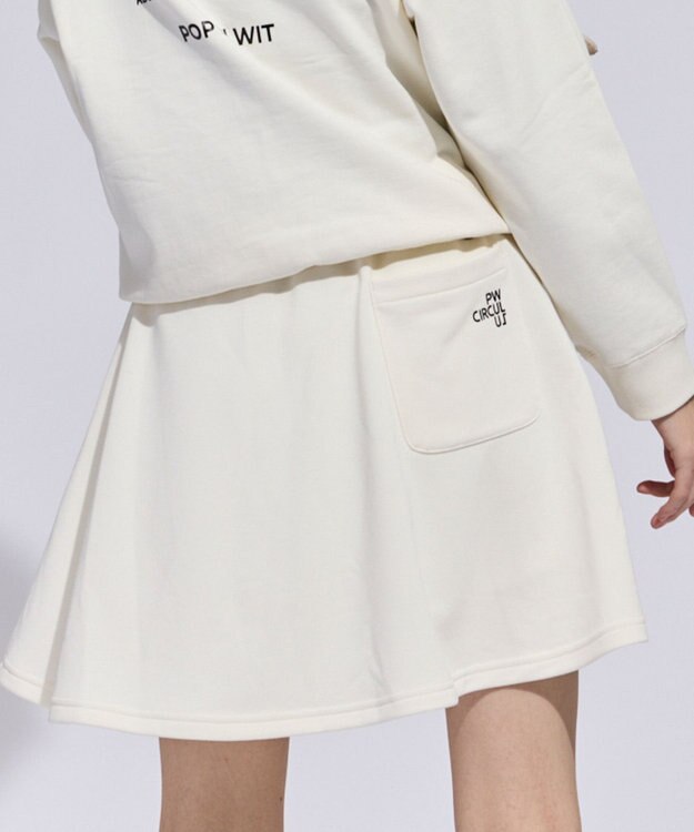 PW CIRCULUS 【WOMEN】裏毛スウェットフレアスカート ゴルフウェア レディース アイボリー系