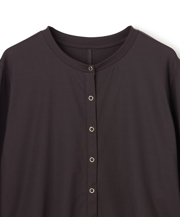 UNFILO ラッシュガード スナップカーディガン チャコールブラウン