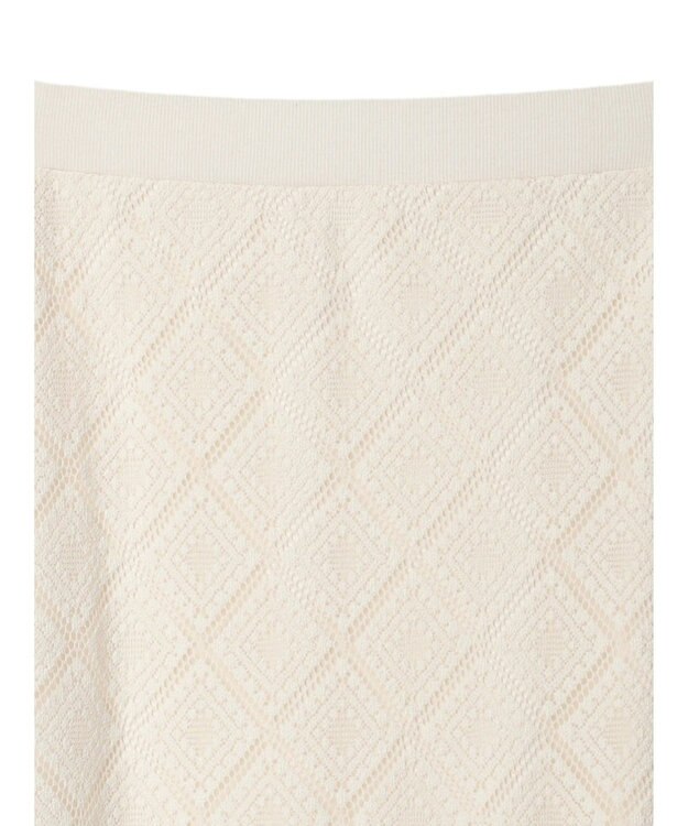 earth music&ecology モチーフナロースカート Ivory