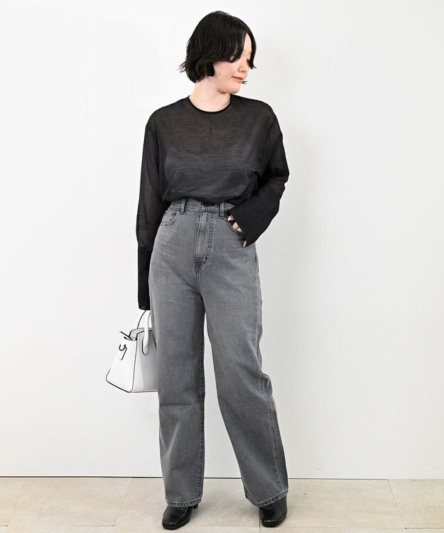 woadblue 新色追加＜坪田あさみさんコラボ＞SALUU　サルー /デニムパンツ グレー GREY