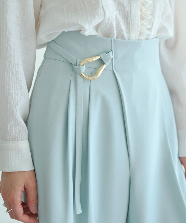 YECCA VECCA メタルベルトワイドパンツ Mint