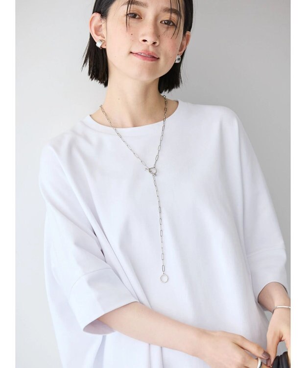 AMERICAN HOLIC 接触冷感ポンチョシルエットポンチプルオーバー Off White