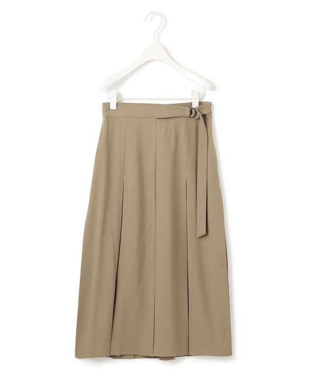 ICB 【洗える】ウール2WAYストレッチ スカート フォーン系