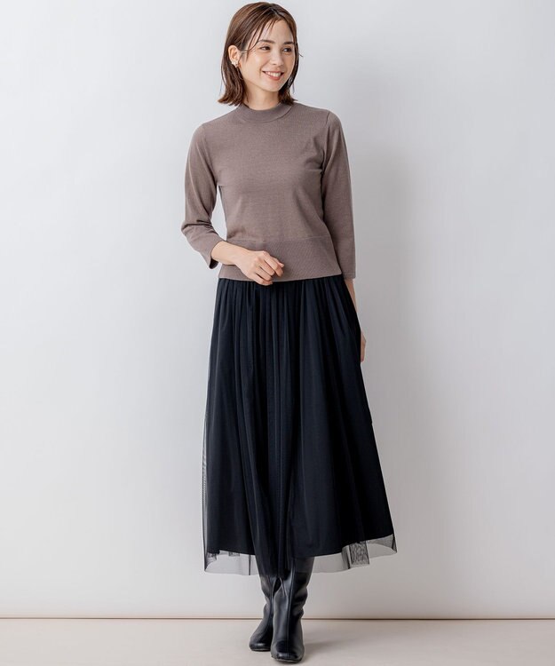 組曲 S 【WEB限定・2SET】ベーシックツイン ニット ブラウン系