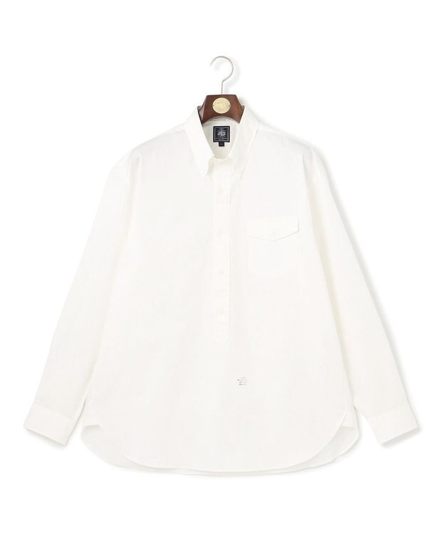 J.PRESS MEN 【J.PRESS ORIGINALS】Finx Cotton Twill Baggy Fit Pullover Shirt ホワイト系