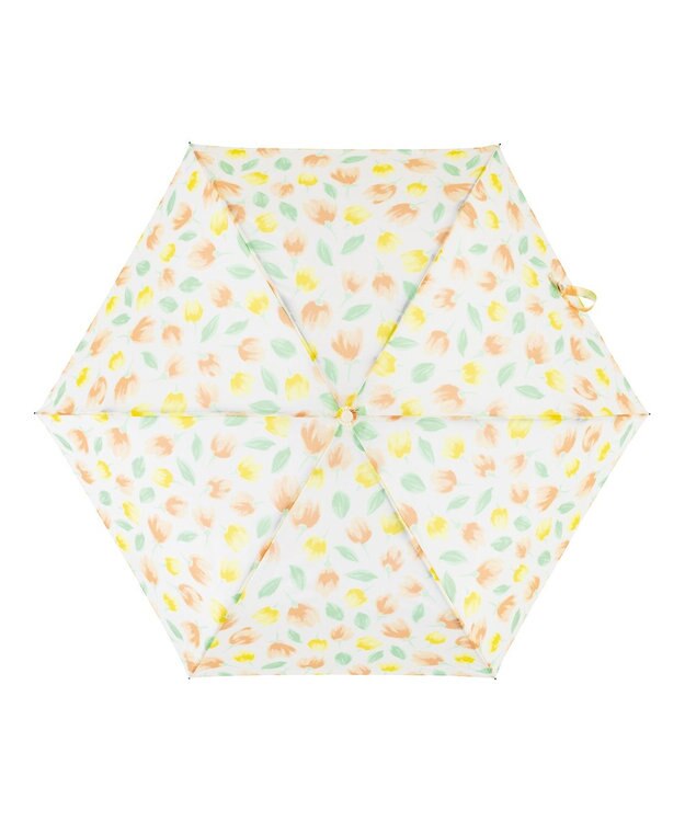 MOONBAT estaa 【耐風】折りたたみ傘 チューリップフォレスト UV オレンジ