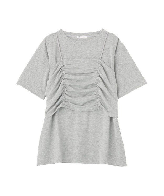 CRAFT STANDARD BOUTIQUE 2点セット ビスチェレイヤードプルオーバー Gray Mixture