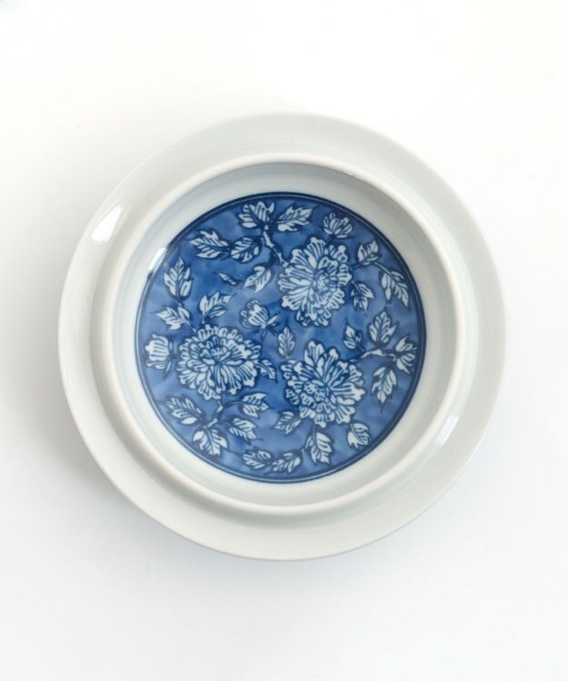 たち吉 【たち吉】染牡丹蓋付お茶呑茶碗〈５客〉美濃焼 ブルー