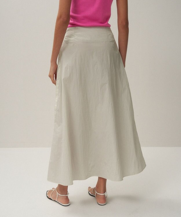 ATON HAND DYED NYLON | ラップスカート GRAY