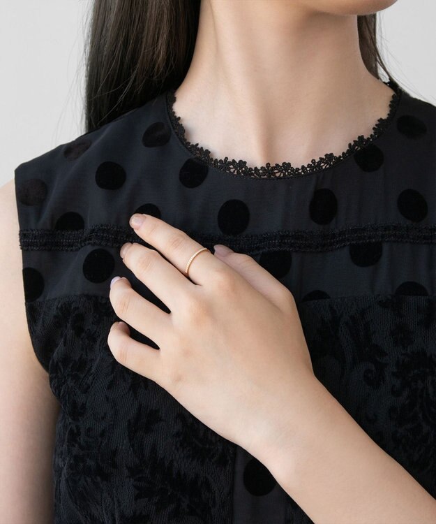 TOCCA 【WEB限定】LUCE RING K10 ダイヤモンド 指輪 ピンクゴールド系